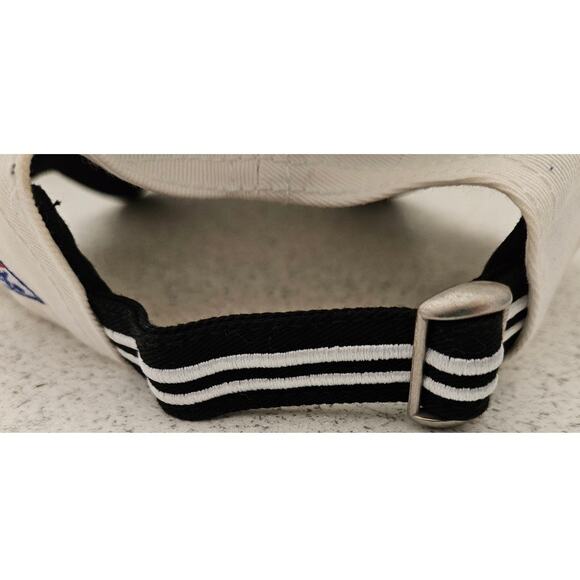 The Game Football Cap Hat Adjustable White with Black, Embroidered - Picture 3 of 10